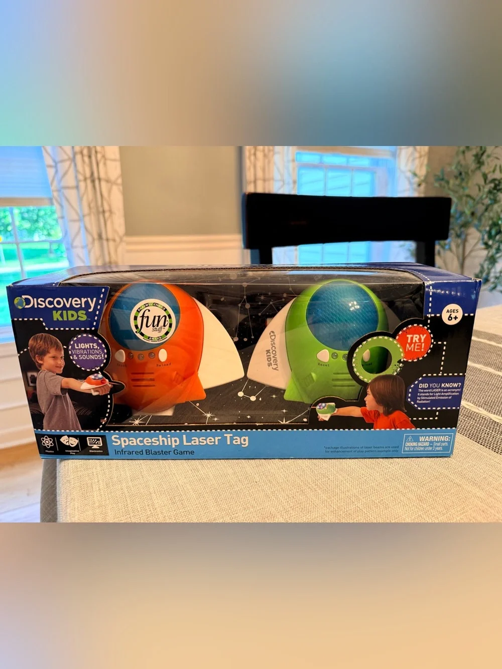 Discovery Spaceship Laser Tag Set - Orange & Green